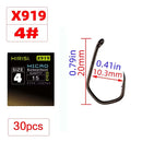 Anzol PTFE Micro Farpado em Aço Alto Carbono 30 Peças | 2