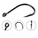 Kit 500 Anzóis Farpados em Aço Alto Carbono – Tamanhos 3# ao 12# Alta Resistência